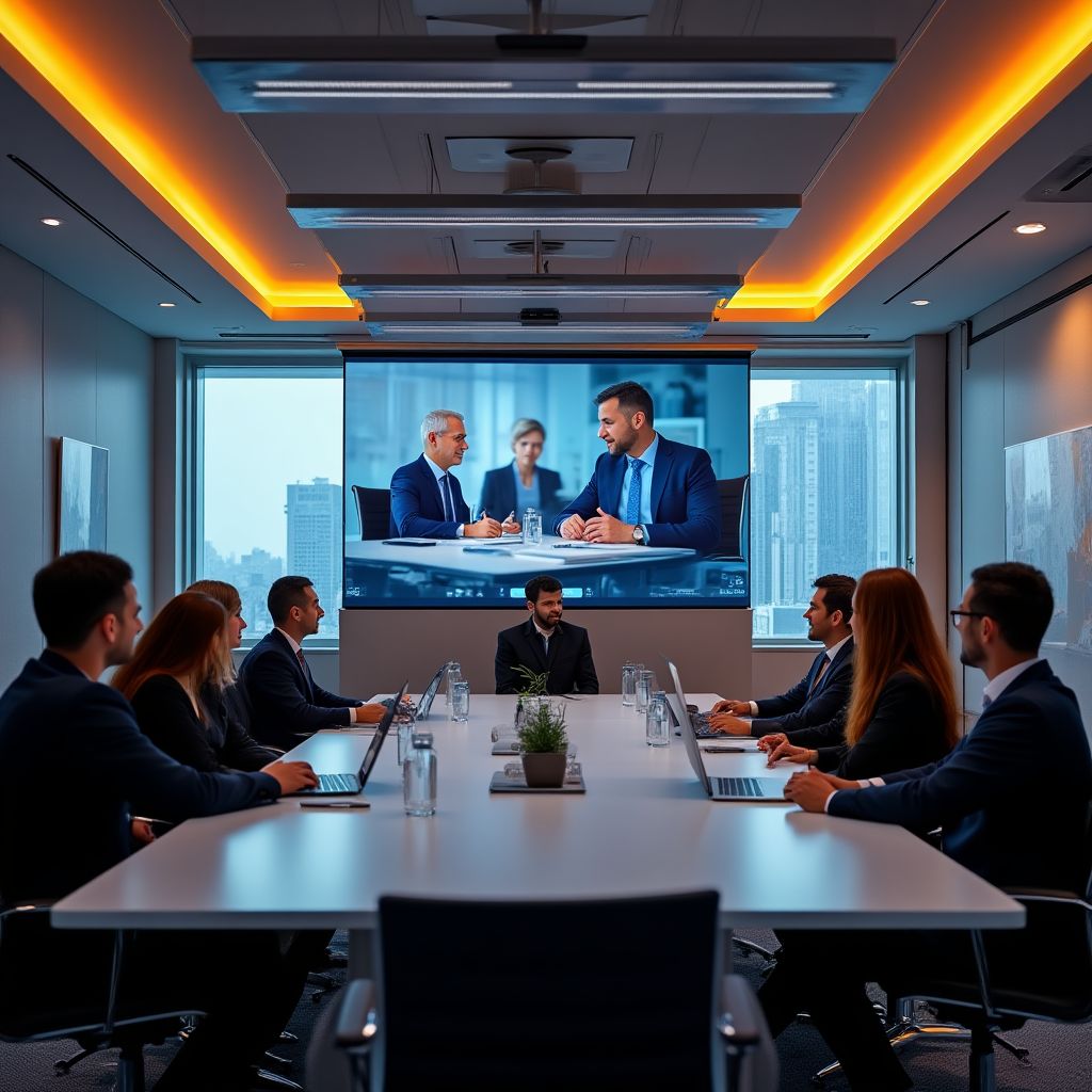 Sala de videoconferencias para consultas virtuales